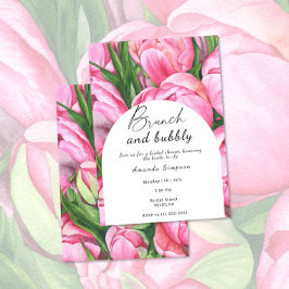 Bloemen - Brunch en bubbels bruiloftsborrel Kaart