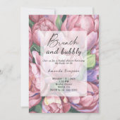 Bloemen - Brunch en bubbels vrijgezellenfeest Kaart (Voorkant)