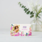 Bloemen brunch foto visitekaartje (Staand voorkant)