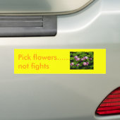 Bloemen Bumpersticker (Op auto)