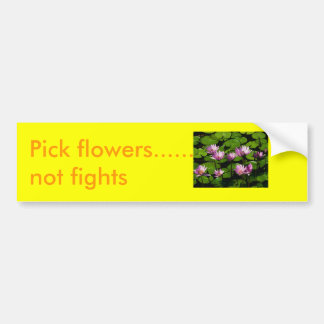 Bloemen Bumpersticker
