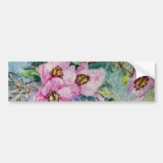 Bloemen Bumpersticker (Voorkant)