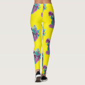 bloemen buoquet pastel leggings (Achterkant)