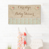  Bloemen Burlap Kant Shabby Rustiek Land Spandoek (Insitu)