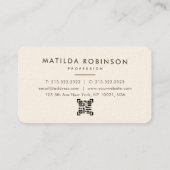 Bloemen Burst Voeg cirkelvormige foto gouden handt Visitekaartje (Achterkant)