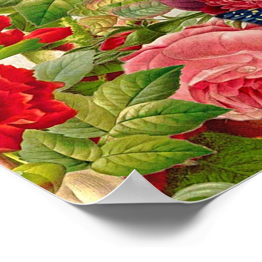 bloemen Butterflies Small Poster (Hoek)