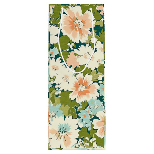 Bloemen cadeau Bloom Bag Wijn Cadeautas (Achterkant)