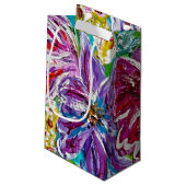 Bloemen Cadeaubag Klein Cadeauzakje (Achterkant Gekanteld)