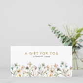 Bloemen Cadeaubon (Staand voorkant)