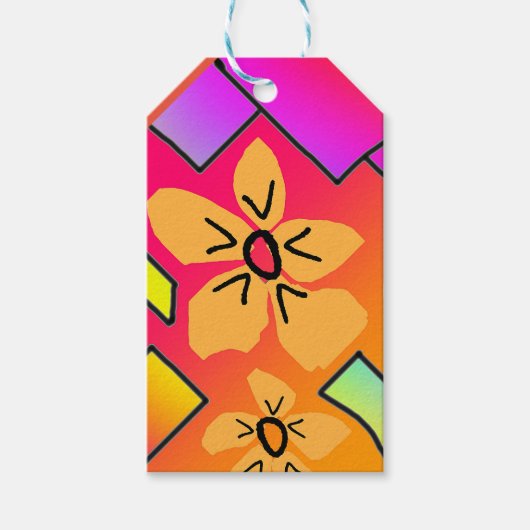 Bloemen Cadeaulabel (Voorkant)