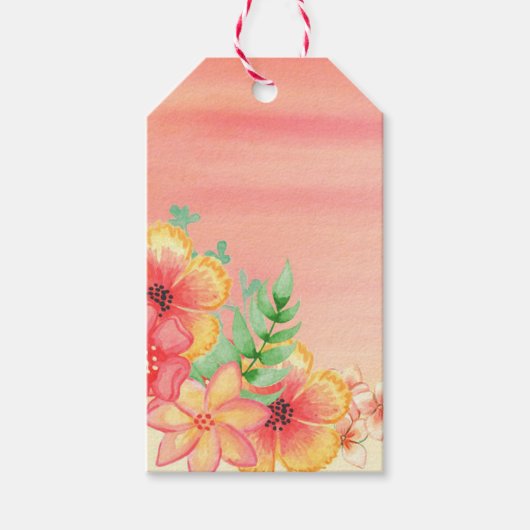 Bloemen Cadeaulabel (Voorkant)
