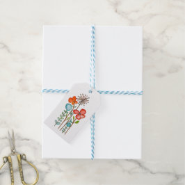 Bloemen Cadeaulabel