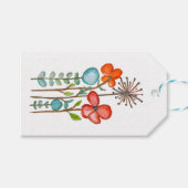 Bloemen Cadeaulabel (Voorkant (Horizontaal))
