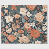 bloemen cadeaupapier (Vlak)