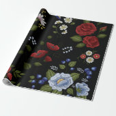 Bloemen Cadeaupapier (Uitgerold)