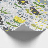 bloemen cadeaupapier (Hoek)