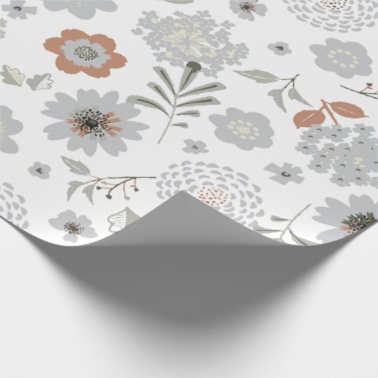 Bloemen Cadeaupapier (Hoek)