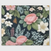 bloemen cadeaupapier (Vlak)