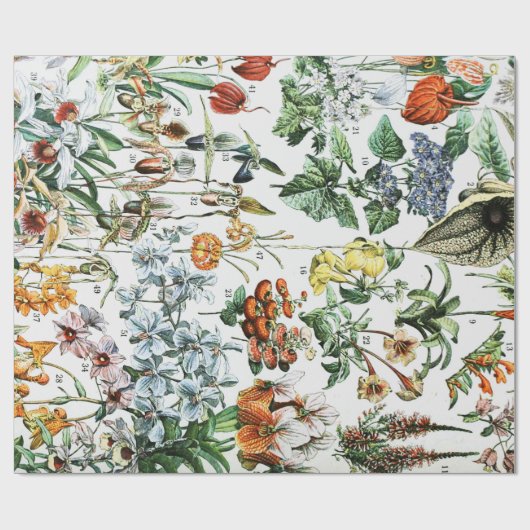  bloemen cadeaupapier (Vlak)