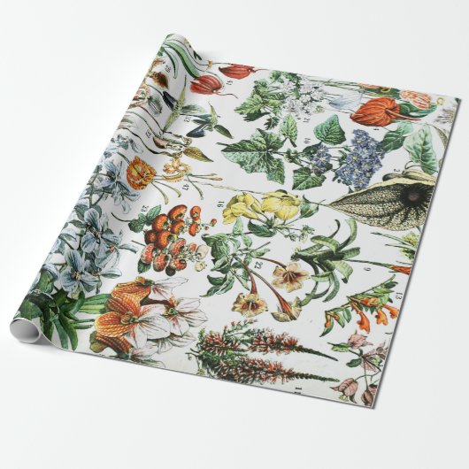  bloemen cadeaupapier (Uitgerold)