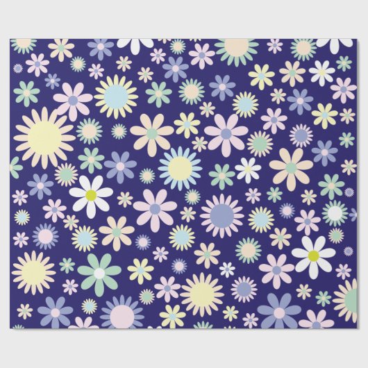 bloemen cadeaupapier (Vlak)