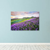 Bloemen | Californische wilde bloemen Canvas Afdruk (Insitu (Houten vloer))