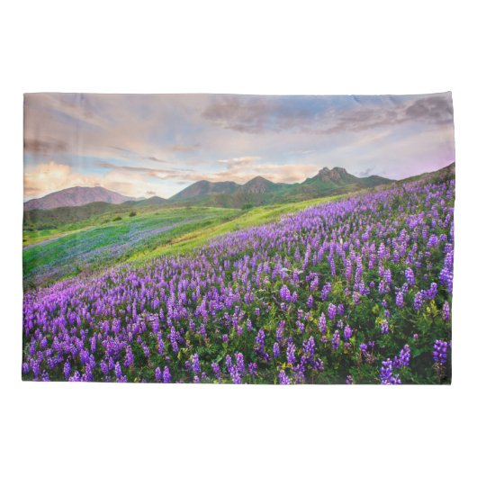 Bloemen | Californische wilde bloemen Kussensloop (Achterkant)