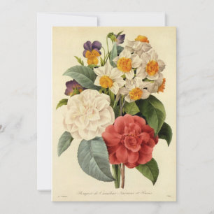  bloemen, Camellias en Narcissus, Redoute