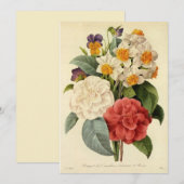 bloemen, Camellias en Narcissus, Redoute (Voorkant / Achterkant)