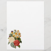  bloemen, Camellias en Narcissus, Redoute Flyer (Achterkant)