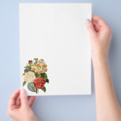  bloemen, Camellias en Narcissus, Redoute Flyer (Hand)