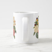  bloemen, Camellias en Narcissus, Redoute Grote Koffiekop (Achterkant)