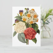 bloemen, Camellias en Narcissus, Redoute Kaart (Staand voorkant)