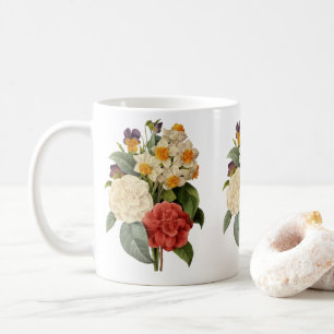  bloemen, Camellias en Narcissus, Redoute Koffiemok