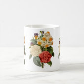  bloemen, Camellias en Narcissus, Redoute Koffiemok (Center)