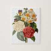 bloemen, Camellias en Narcissus, Redoute Legpuzzel (Verticaal)