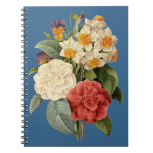  bloemen, Camellias en Narcissus, Redoute Notitieboek