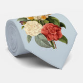 bloemen, Camellias en Narcissus, Redoute Stropdas (Opgerold)