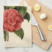 bloemen, Camellias en Narcissus, Redoute Theedoek (Quarter Fold)