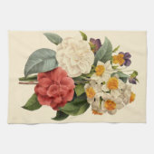 bloemen, Camellias en Narcissus, Redoute Theedoek (Horizontaal)