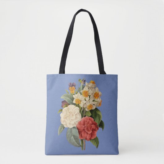 bloemen, Camellias en Narcissus, Redoute Tote Bag (Voorkant)