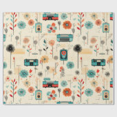  Bloemen & Camerapatroon (2) Cadeaupapier (Vlak)