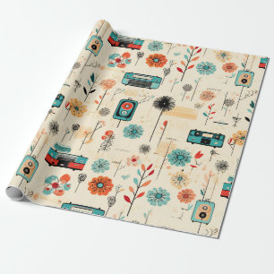 Bloemen & Camerapatroon (2) Cadeaupapier
