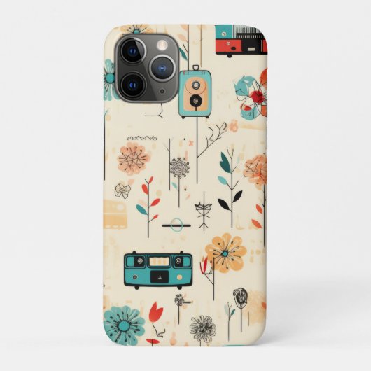 Bloemen & Camerapatroon (2) Case-Mate iPhone Case (Achterkant)