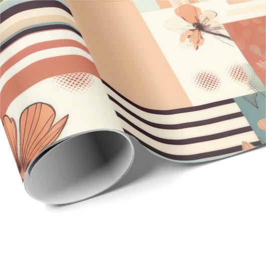  Bloemen & Camerapatroon (4) Cadeaupapier (Rol Hoek)