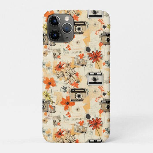 Bloemen & Camerapatroon (5) Case-Mate iPhone Case (Achterkant)