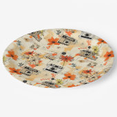  Bloemen & Camerapatroon (5) Papieren Bordje (Gekanteld)