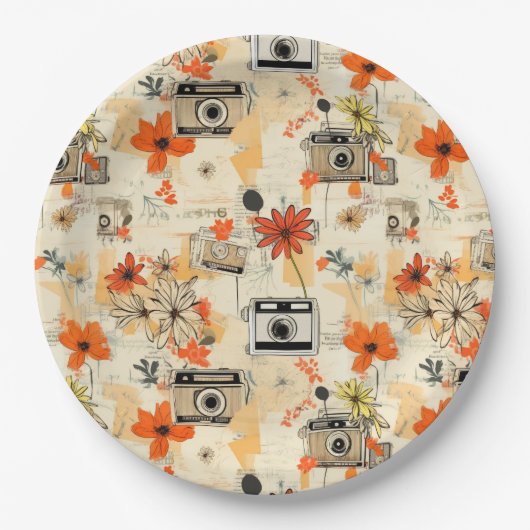  Bloemen & Camerapatroon (5) Papieren Bordje (Voorkant)