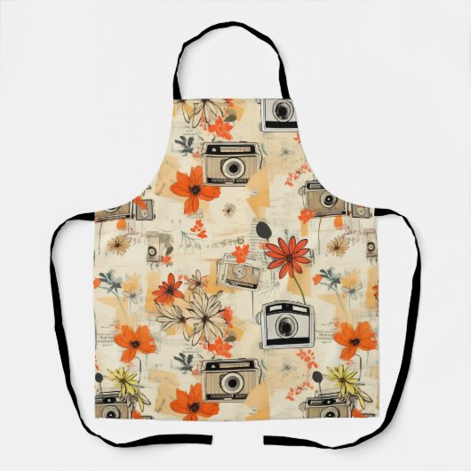  Bloemen & Camerapatroon (5) Schort (Voorkant)