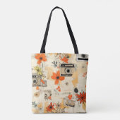 Bloemen & Camerapatroon (5) Tote Bag (Achterkant)